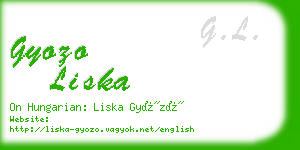 gyozo liska business card